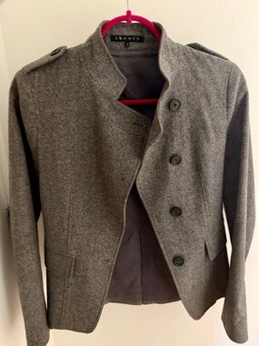 Theory Military Style Wool Jacket